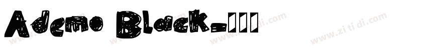 Ademo Black字体转换 Ademo Black字体转换